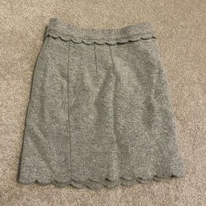 Club Monaco Gray Pleated Pencil Skirt